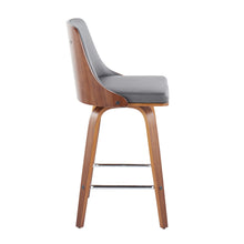 Load image into Gallery viewer, Gianna - Mid Century Modern Fixed Height Counter Stool With Swivel With Square Footrest (Set of 2)