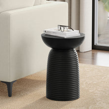 Load image into Gallery viewer, Boyd - Ribbed Accent Table - Black