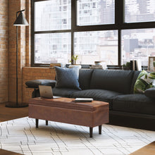 Load image into Gallery viewer, Shay - Large Square Coffee Table Storage Ottoman Mid-Century Style