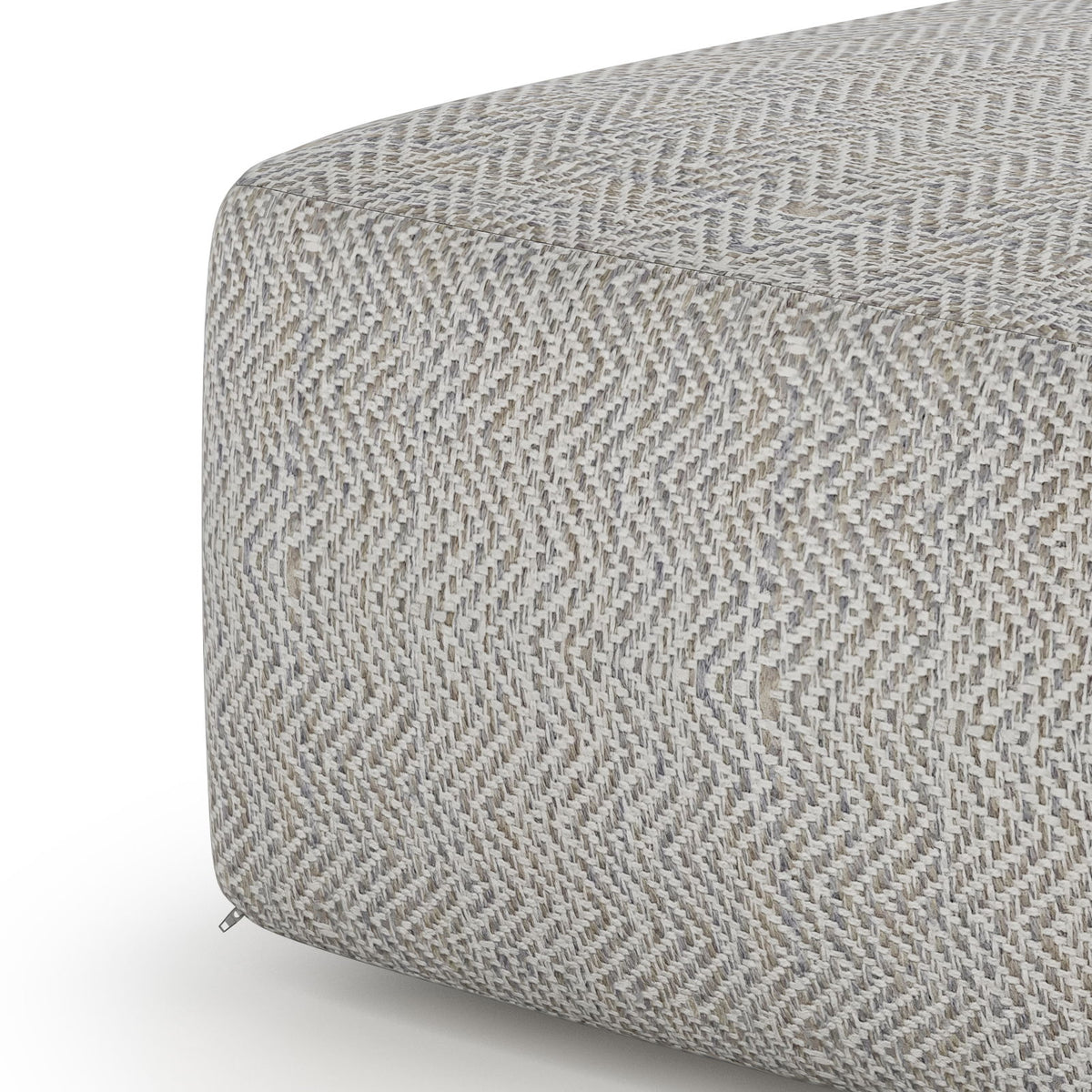 Nate - Square Pouf - Gray