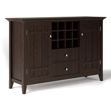 Load image into Gallery viewer, Bedford - Sideboard Buffet And Wine Rack - Dark Chestnut Brown