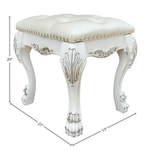 Load image into Gallery viewer, Dresden II - Vanity Stool - Bone White
