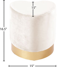 Load image into Gallery viewer, Heart - Stool Ottoman