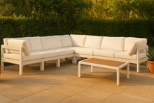 Load image into Gallery viewer, Nizuc - Outdoor Patio 7 Piece Modular Sectional With White Frame