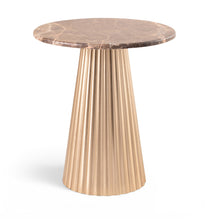 Load image into Gallery viewer, Cindra - Genuine Marble Top And Iron Base Table