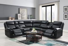 Load image into Gallery viewer, U22 - 3 Piece Power Reclining Sectional With Screen - Black