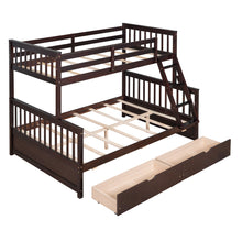 Load image into Gallery viewer, Bunk Bed With Ladders And 2 Storage Drawers