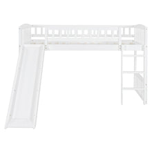 Load image into Gallery viewer, Loft Bed With Slide And Ladder