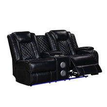 Load image into Gallery viewer, Orion II - RAF Console Loveseat With Power Footrest & Headrest - Black