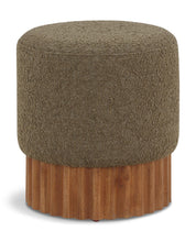 Load image into Gallery viewer, Veranda - Ottoman / Stool With Brown Base
