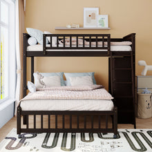 Load image into Gallery viewer, Bunk Bed With 6 Drawers And Flexible Shelves, Bottom Bed With Wheels