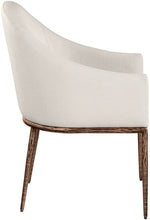 Load image into Gallery viewer, Ferro - Upholstered Dining Arm Chair With Brushed Bronze Legs