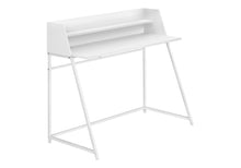 Load image into Gallery viewer, Computer Desk For Home Office, Laptop, Storage Shelves, Marble Look Contemporary & Modern