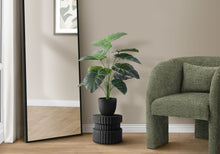 Load image into Gallery viewer, 24" Tall, Artificial Plant, Alocasia, Indoor, Faux, Fake, Table, Greenery, Potted, Real Touch, Decorative - Green / Black