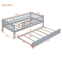 Load image into Gallery viewer, Multifunctional Wooden Daybed Bed