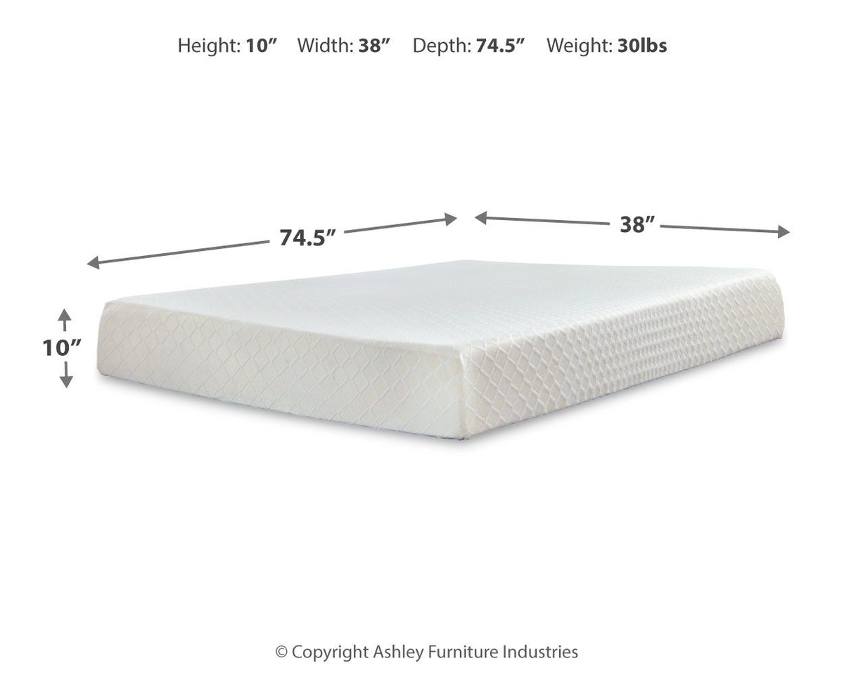 10 Inch Chime Memory Foam - Firm Memory Foam Mattress - Ego Home Furniture