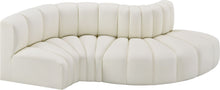 Load image into Gallery viewer, Arc - Faux Leather 4 Piece L-Shaped Modular Sofa