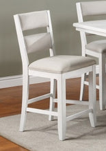 Load image into Gallery viewer, Crown Mark Furniture Wendy Counter Height Chair in White (Set of 2) image