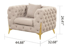 Load image into Gallery viewer, Galaxy Home Contempo Chair in Light Gray