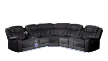 Load image into Gallery viewer, Galaxy Home Challenger Reversible Sectional Black