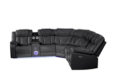 Load image into Gallery viewer, Galaxy Home Challenger Reversible Sectional Black