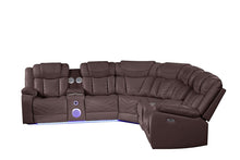 Load image into Gallery viewer, Galaxy Home Challenger Reversible Sectional Brown