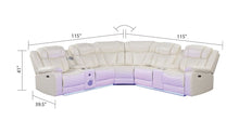 Load image into Gallery viewer, Galaxy Home Challenger Reversible Sectional Ice