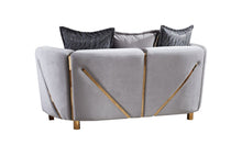 Load image into Gallery viewer, Galaxy Home Chanelle Loveseat in Gray