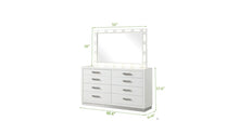 Load image into Gallery viewer, Galaxy Home Coco 8 Drawer Dresser in Milky White - Ego Home Furniture