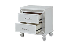Load image into Gallery viewer, Galaxy Home Crystal Nightstand in White