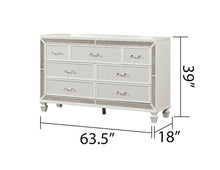 Load image into Gallery viewer, Galaxy Home Crystal Dresser in White
