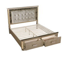 Load image into Gallery viewer, Galaxy Home Medusa Queen Bed in Gold