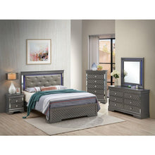 Load image into Gallery viewer, Bed With LED Light Accents Headboard