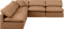Load image into Gallery viewer, Indulge - Faux Leather 5 Piece Modular Corner Armless Sectional