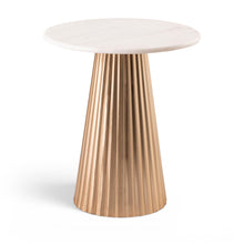 Load image into Gallery viewer, Cindra - Genuine Marble Top And Iron Base Table