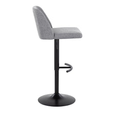 Load image into Gallery viewer, Toriano - Contemporary Adjustable Bar Stool With Rounded T Footrest (Set of 2)