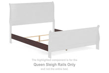 Load image into Gallery viewer, Alisdair - Queen Sleigh Rails - Reddish Brown