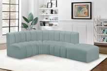 Load image into Gallery viewer, Arc - Faux Leather 5 Piece Corner Modular Sofa