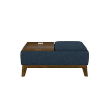 Load image into Gallery viewer, Reversible Tray Ottoman - Blue