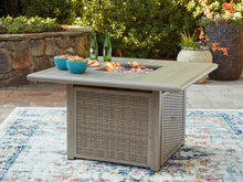 Load image into Gallery viewer, Cliff Trails - Square Fire Pit Table - Beige