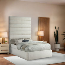 Load image into Gallery viewer, Adam - Linen Fabric Bed With 89" Headboard