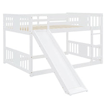 Load image into Gallery viewer, Full Over Full Bunk Bed With Ladder With Slide - White