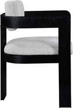 Load image into Gallery viewer, Sacha - Linen Dining Chair With Black Base (Set of 2)