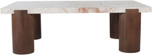 Load image into Gallery viewer, Campania - Marble And Oak Wood Coffee Table - Cream
