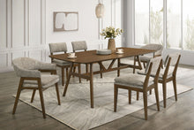 Load image into Gallery viewer, Miller - 78" Dining Table With 6 Chairs (4S/2A) - Walnut