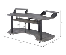 Load image into Gallery viewer, Eleazar - Music Recording Studio Desk - Wood
