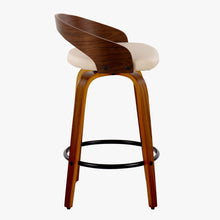 Load image into Gallery viewer, Grotto - Mid Century Modern Fixed Height Counter Stool With Swivel With Round Footrest (Set of 2)