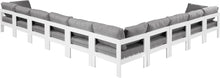 Load image into Gallery viewer, Nizuc - Outdoor Patio 10 Piece Modular Sectional With White Frame