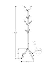 Load image into Gallery viewer, Coat Rack, Hall Tree, Free Standing, 8 Hooks, Entryway, Contemporary & Modern