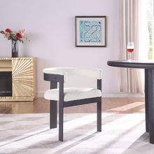 Load image into Gallery viewer, Romeo - Boucle Dining Chair With Black Base (Set of 2)